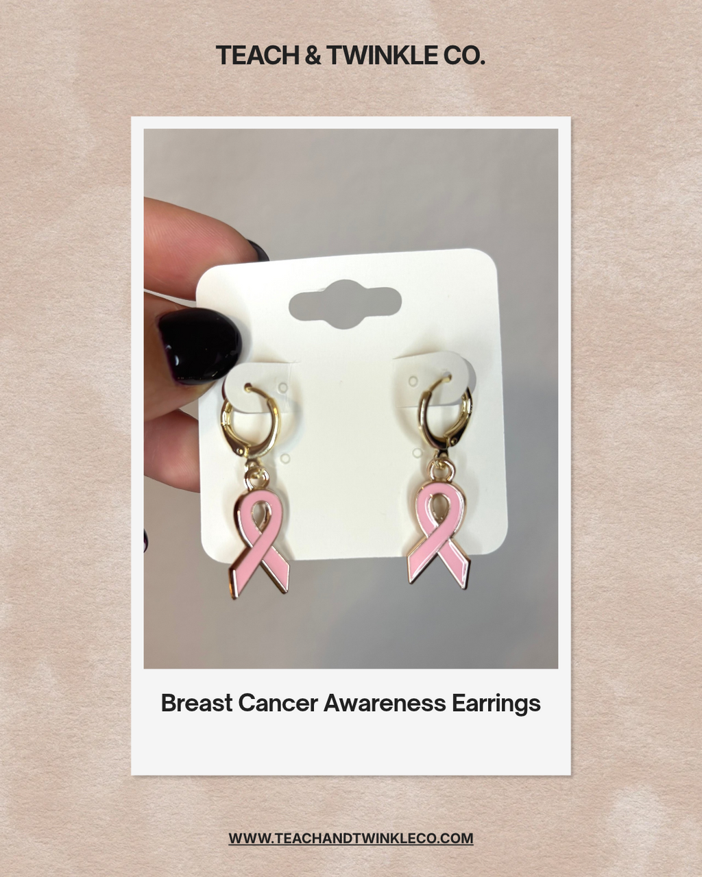 Breast Cancer Awareness Earrings